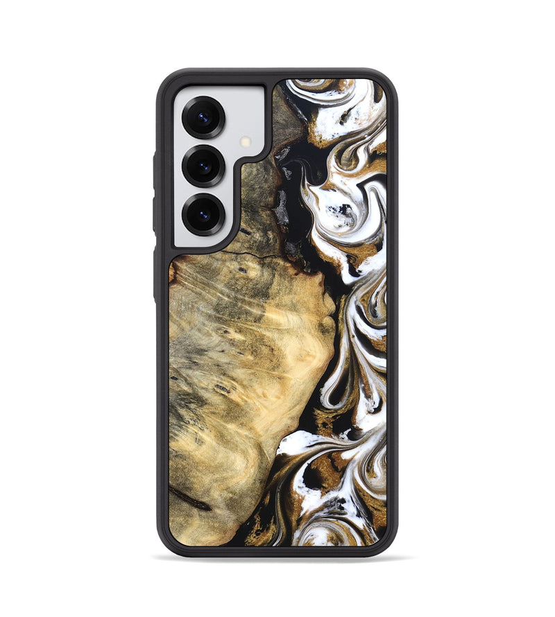Galaxy S25 Wood Phone Case - Garry (Black & White, 829189)