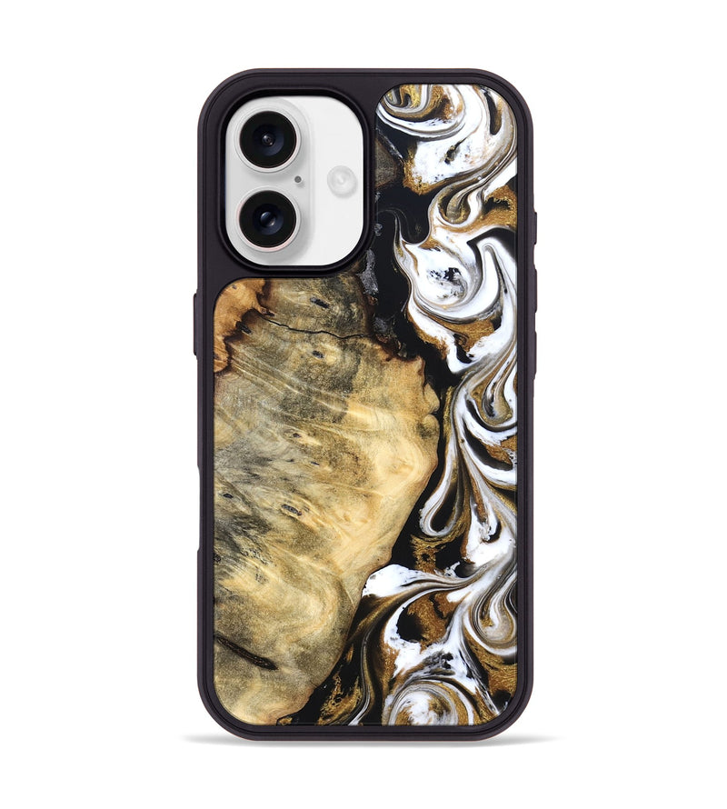 iPhone 17 Wood Phone Case - Garry (Black & White, 829189)