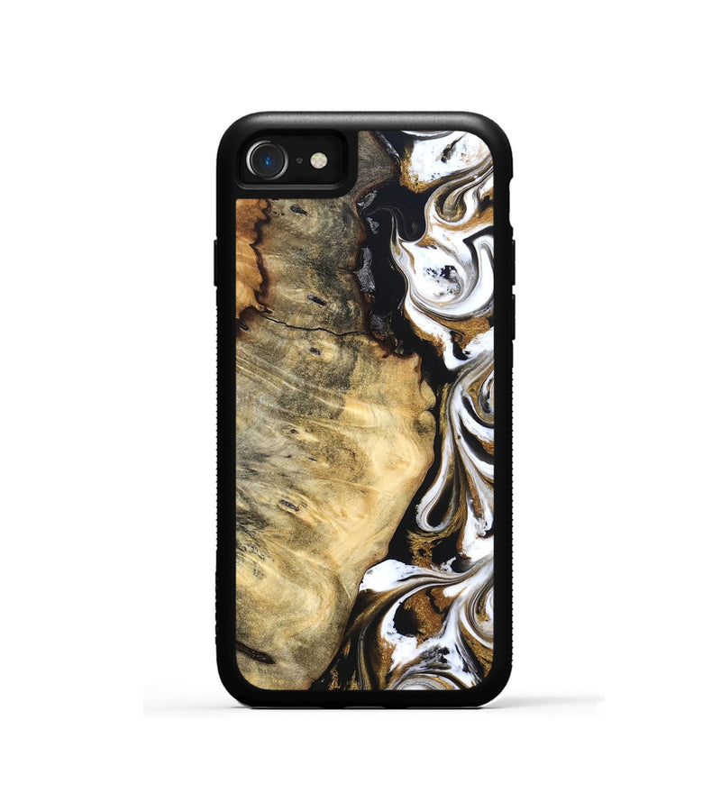 iPhone SE Wood Phone Case - Garry (Black & White, 829189)