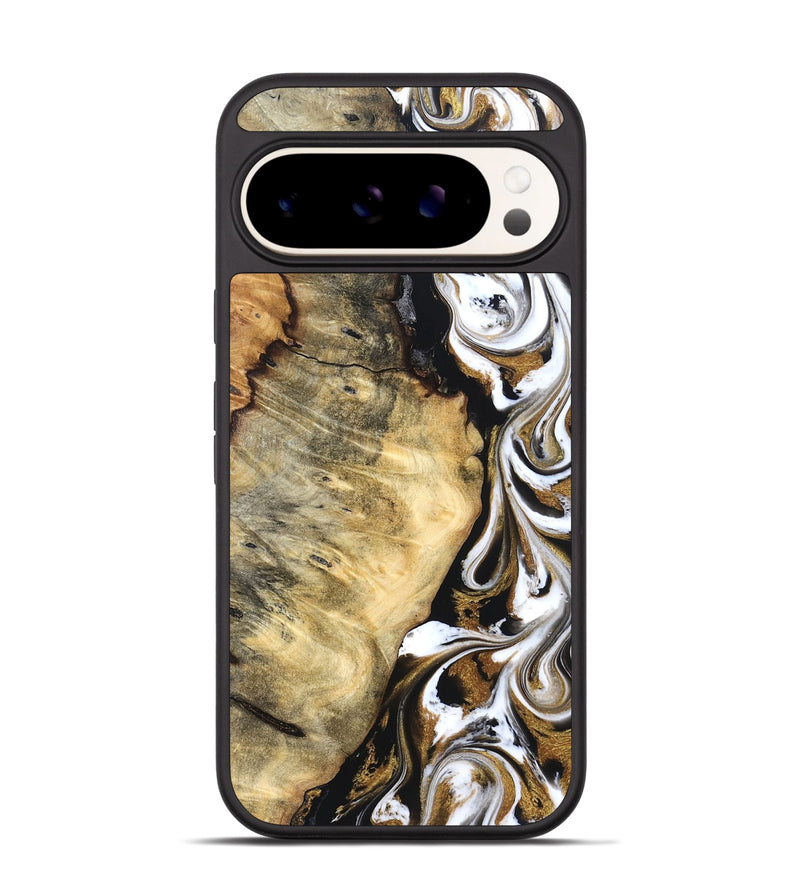 Pixel 9 Wood Phone Case - Garry (Black & White, 829189)