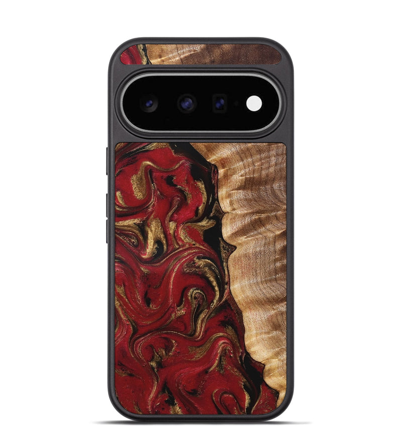 Pixel 11 Wood Phone Case - Levi (Red, 829190)