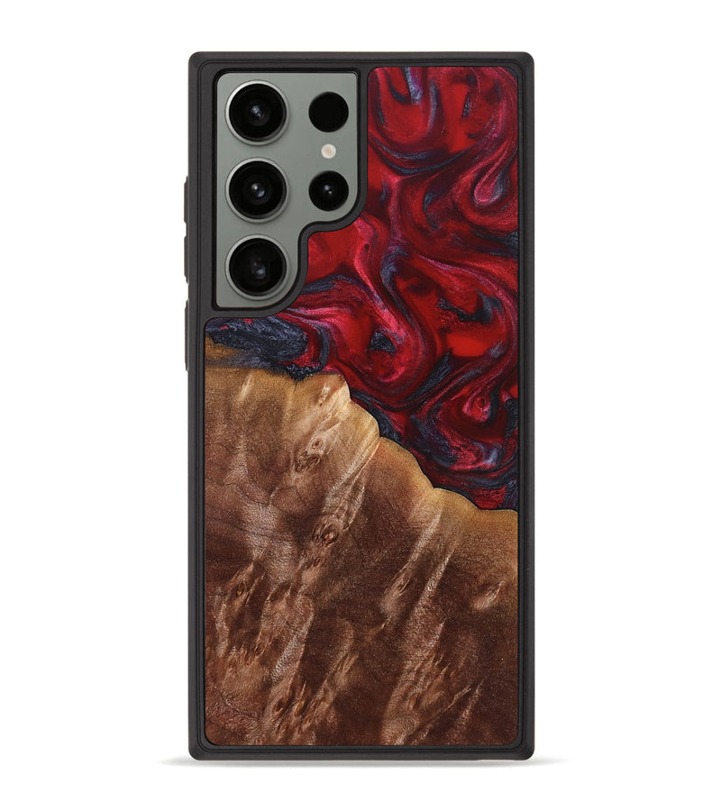 Galaxy S23 Ultra Wood Phone Case - Gage (Red, 829194)