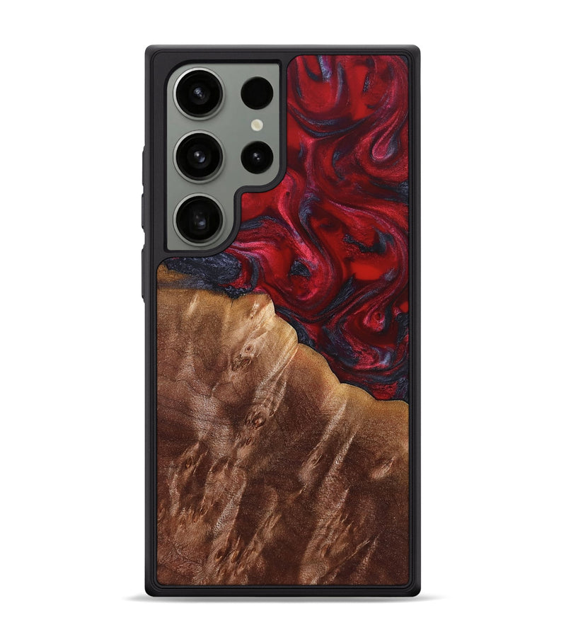 Galaxy S24 Ultra Wood Phone Case - Gage (Red, 829194)