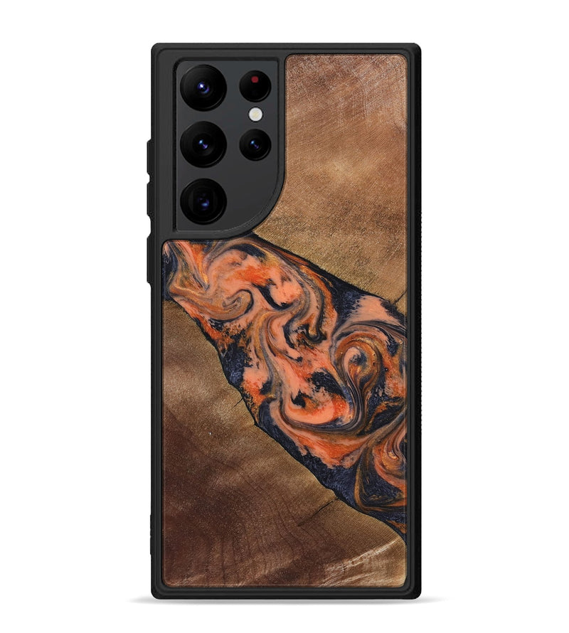 Galaxy S22 Ultra Wood Phone Case - Ronny (Red, 829198)