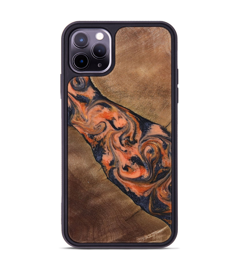 iPhone 11 Pro Max Wood Phone Case - Ronny (Red, 829198)