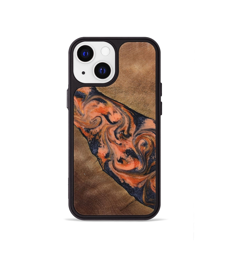 iPhone 13 mini Wood Phone Case - Ronny (Red, 829198)