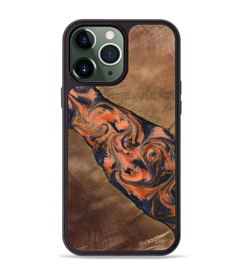 iPhone 13 Pro Max Wood Phone Case - Ronny (Red, 829198)