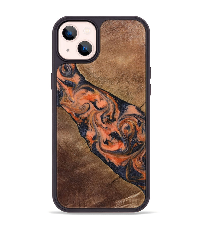 iPhone 14 Plus Wood Phone Case - Ronny (Red, 829198)