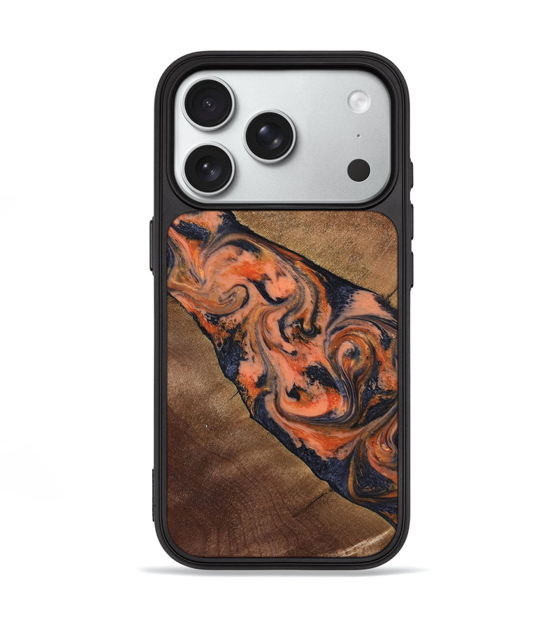 iPhone 18 Pro Wood Phone Case - Ronny (Red, 829198)