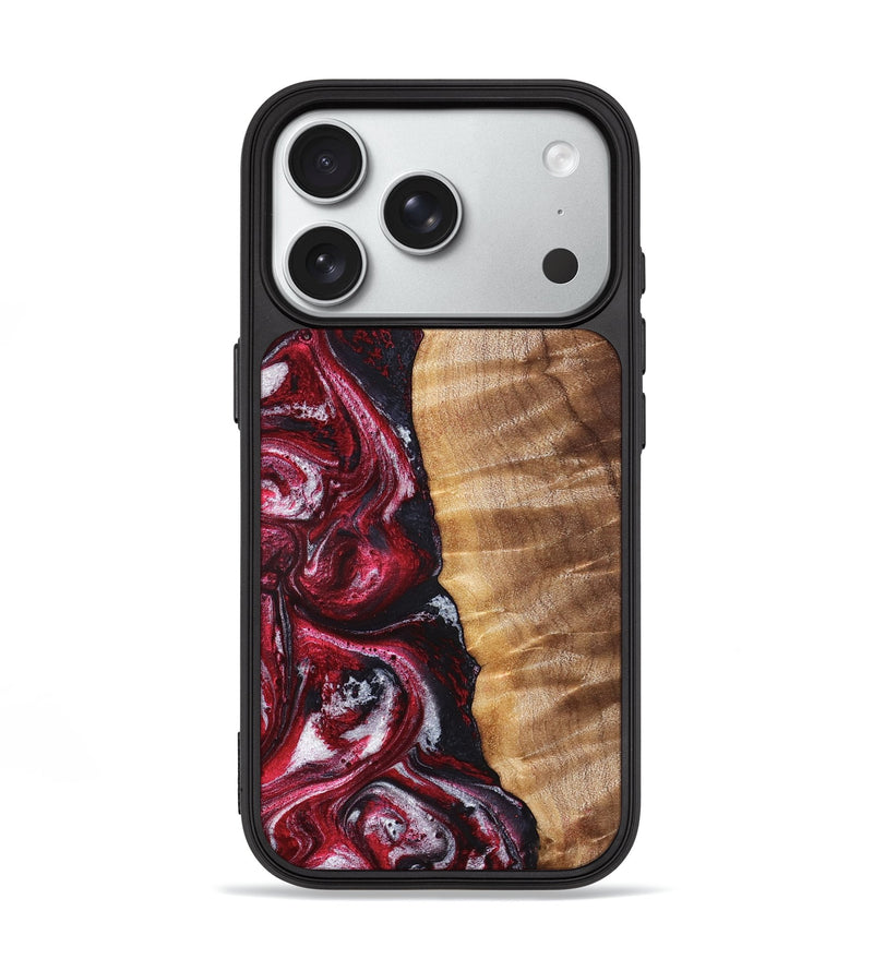 iPhone 18 Pro Wood Phone Case - Eileen (Red, 829201)