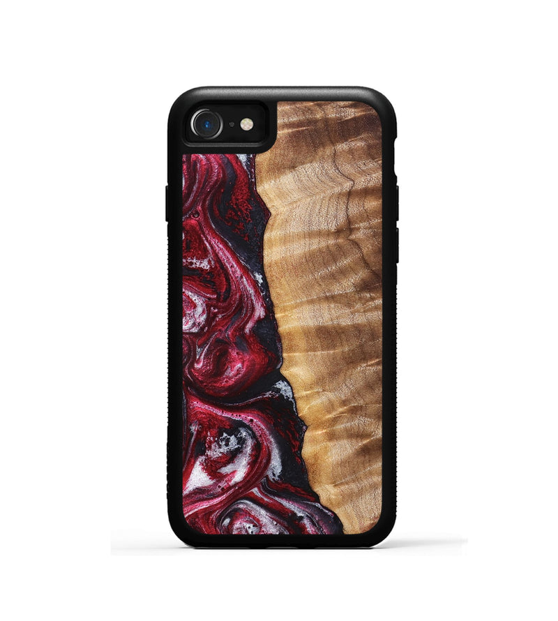 iPhone SE Wood Phone Case - Eileen (Red, 829201)