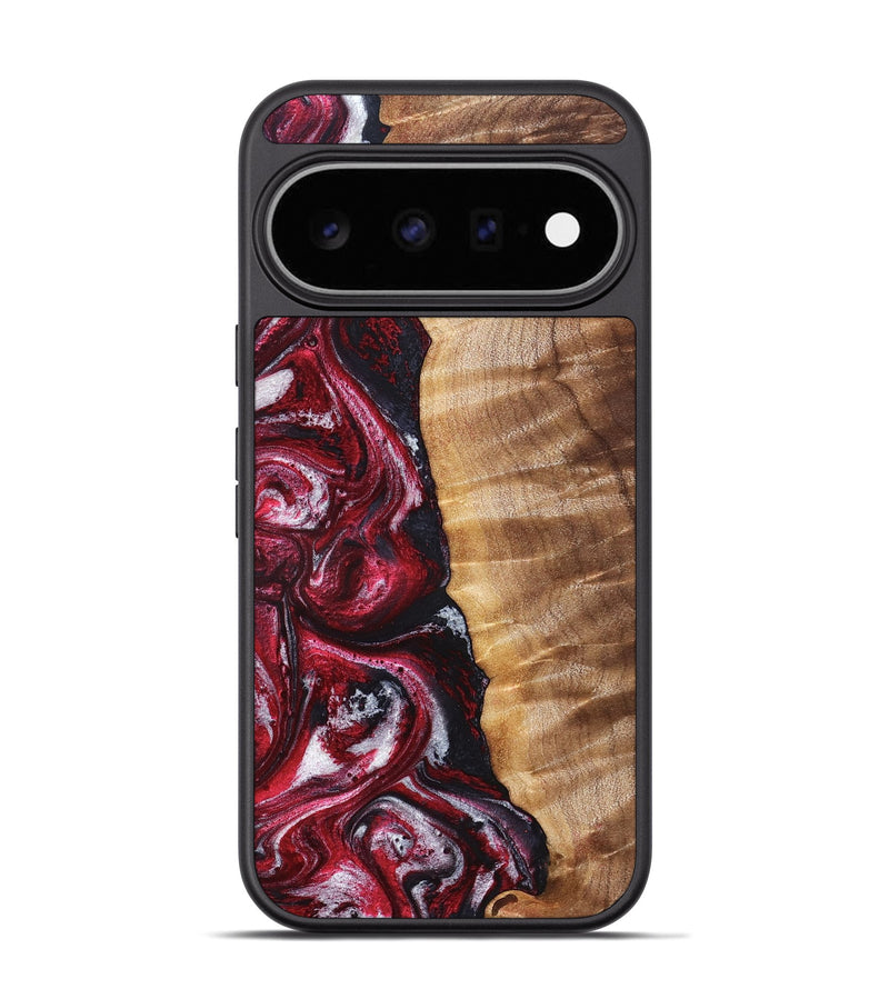 Pixel 11 Pro Wood Phone Case - Eileen (Red, 829201)