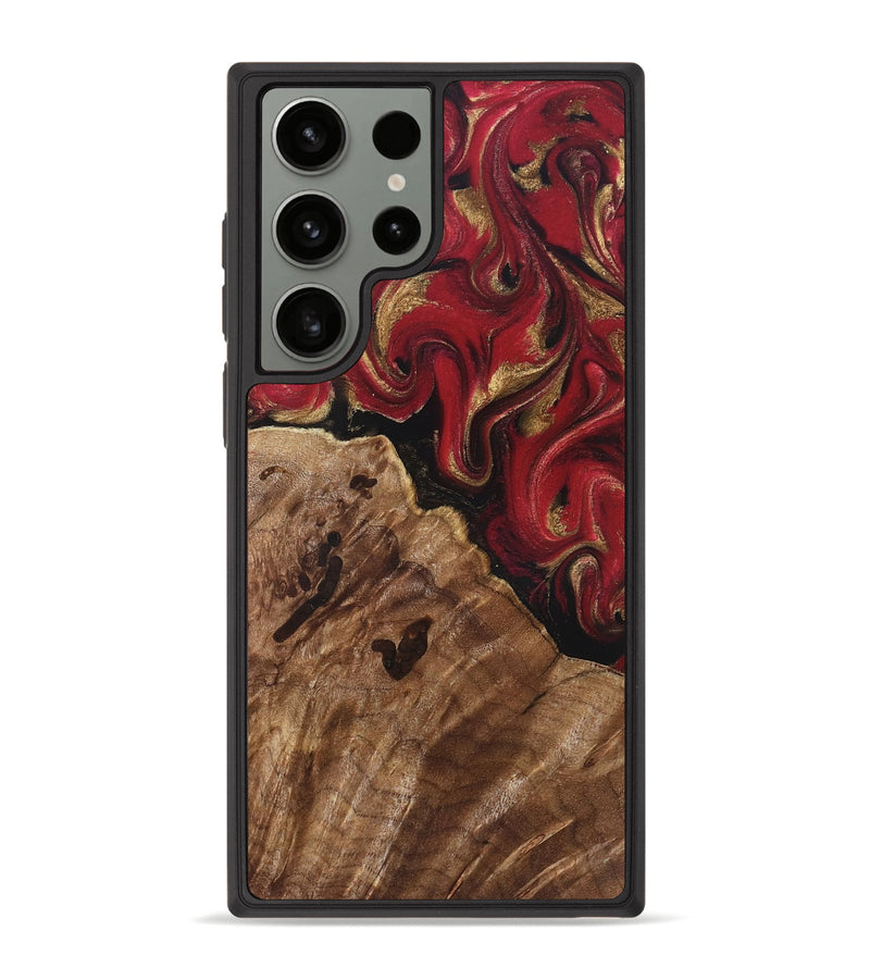 Galaxy S23 Ultra Wood Phone Case - Sondra (Red, 829202)