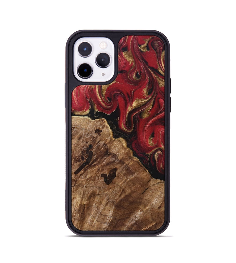 iPhone 11 Pro Wood Phone Case - Sondra (Red, 829202)