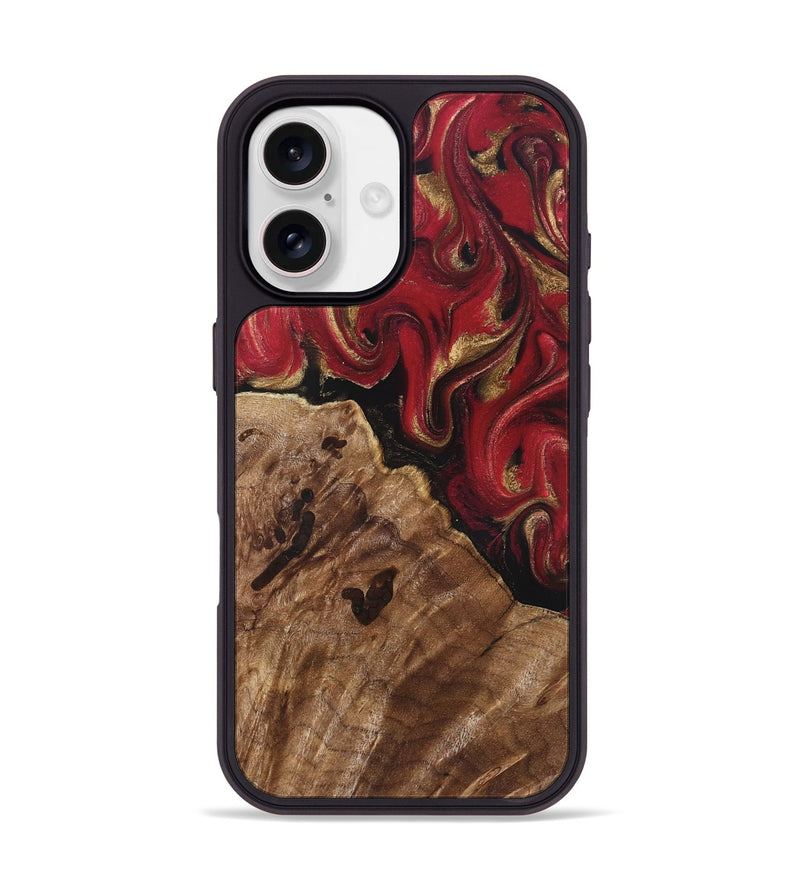 iPhone 17 Wood Phone Case - Sondra (Red, 829202)