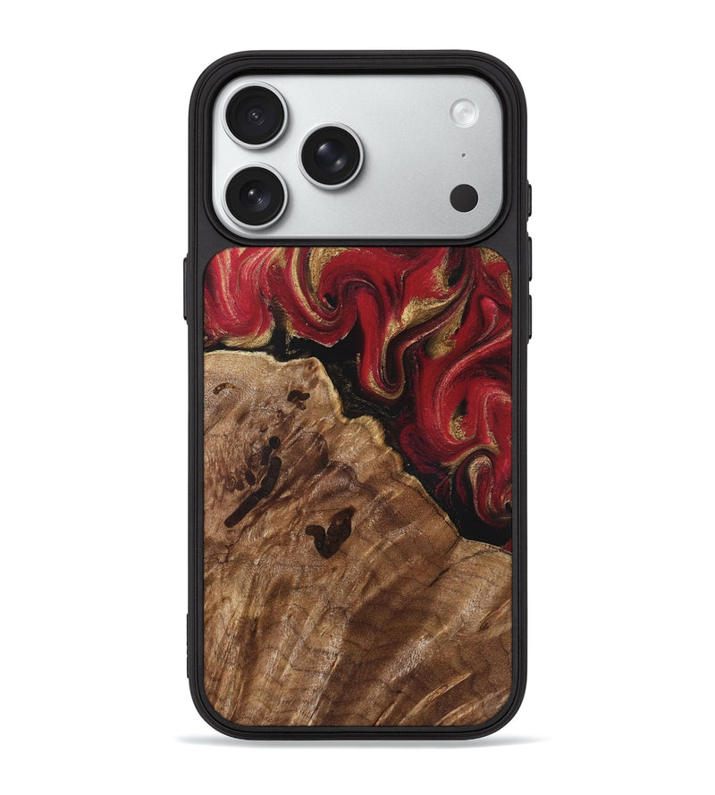 iPhone 18 Pro Max Wood Phone Case - Sondra (Red, 829202)