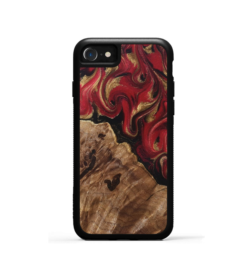 iPhone SE Wood Phone Case - Sondra (Red, 829202)