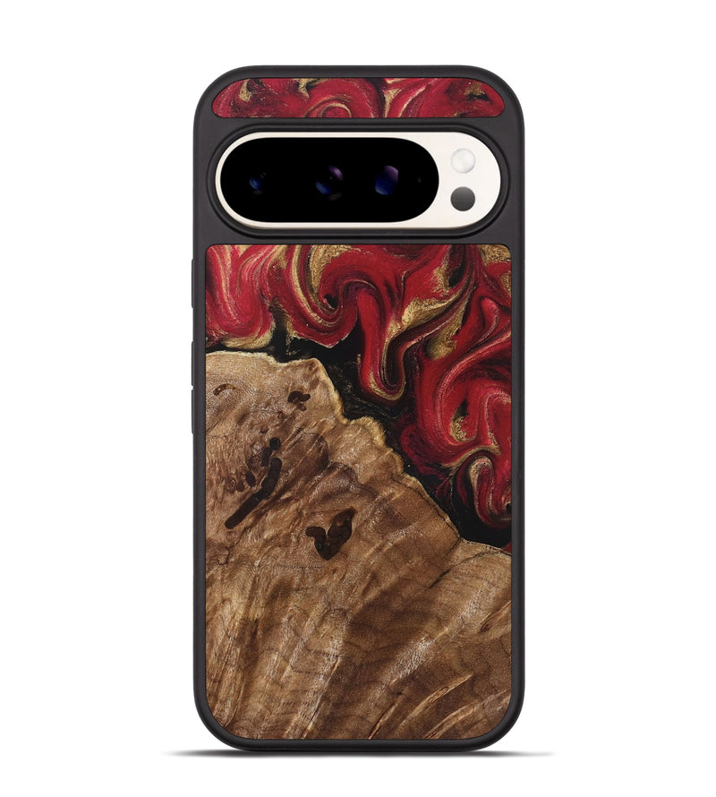 Pixel 9 Pro Wood Phone Case - Sondra (Red, 829202)
