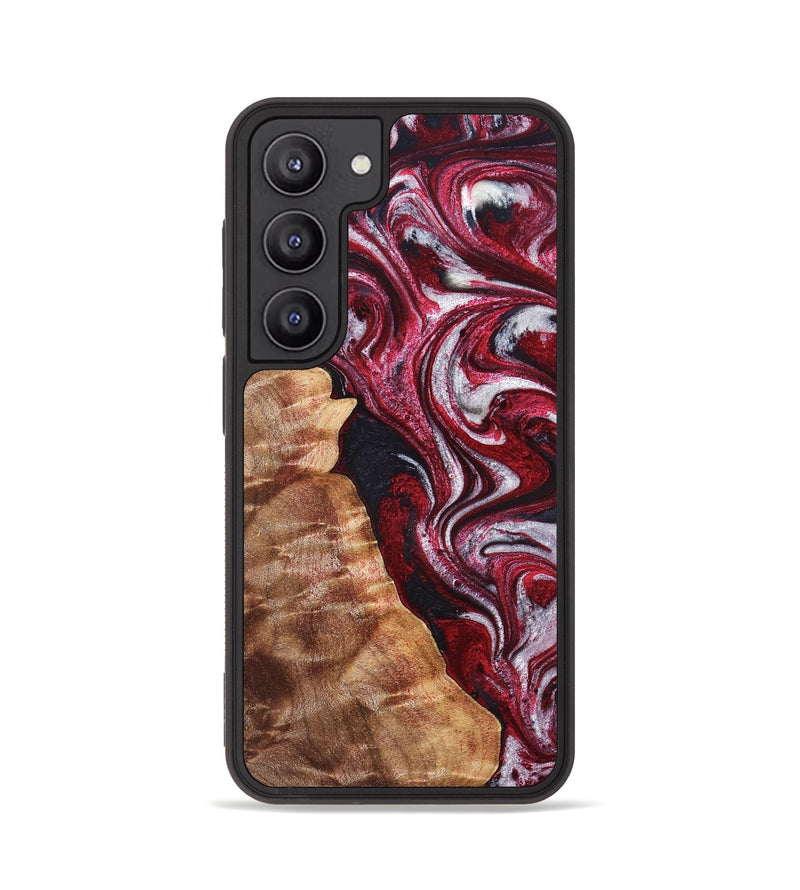 Galaxy S23 Wood Phone Case - Abigail (Red, 829204)