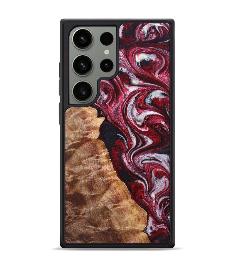 Galaxy S24 Ultra Wood Phone Case - Abigail (Red, 829204)