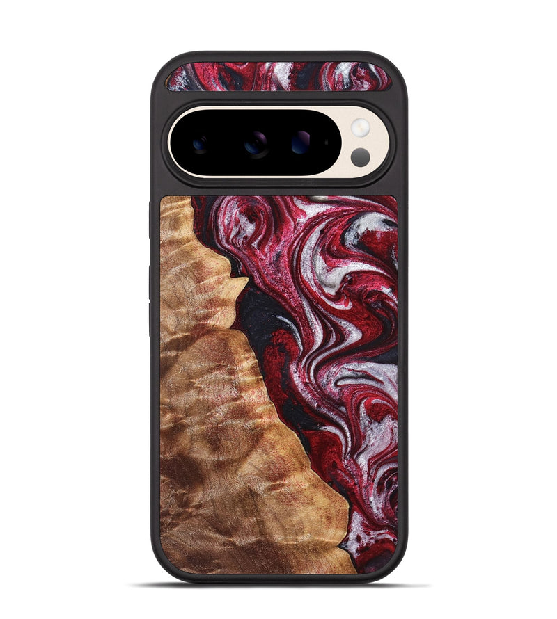 Pixel 10 Wood Phone Case - Abigail (Red, 829204)