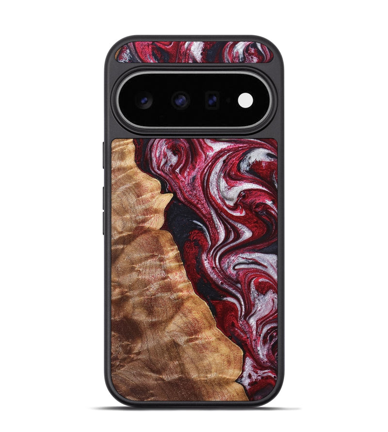 Pixel 11 Pro Wood Phone Case - Abigail (Red, 829204)