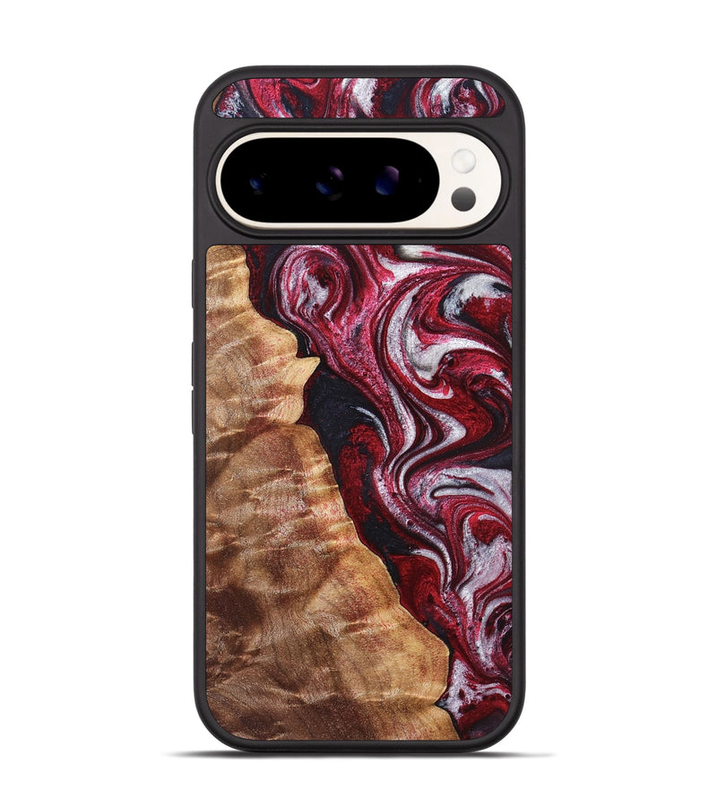 Pixel 9 Pro Wood Phone Case - Abigail (Red, 829204)