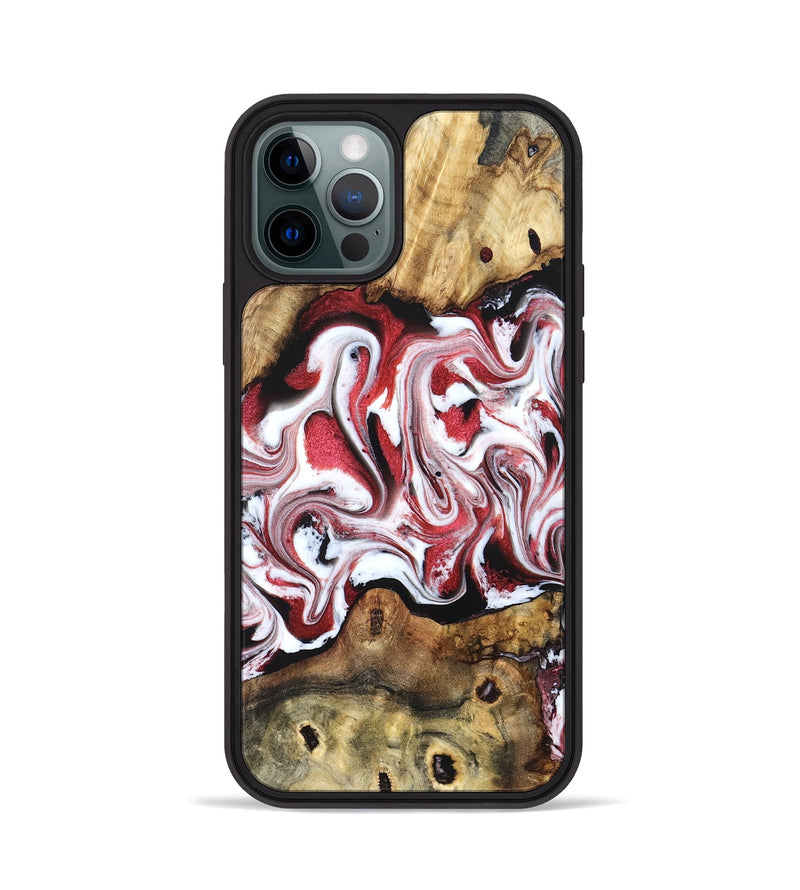 iPhone 12 Pro Wood Phone Case - Shepard (Red, 829208)