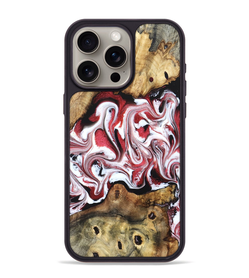 iPhone 15 Pro Max Wood Phone Case - Shepard (Red, 829208)