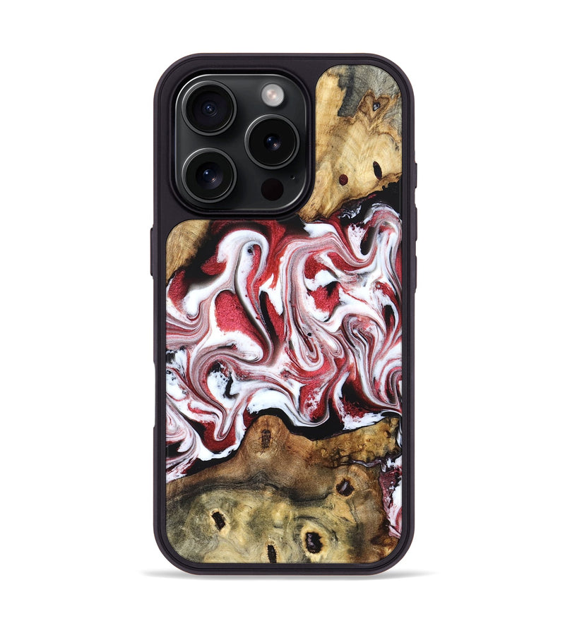 iPhone 16 Pro Wood Phone Case - Shepard (Red, 829208)