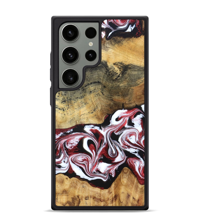 Galaxy S24 Ultra Wood Phone Case - Zachery (Red, 829211)