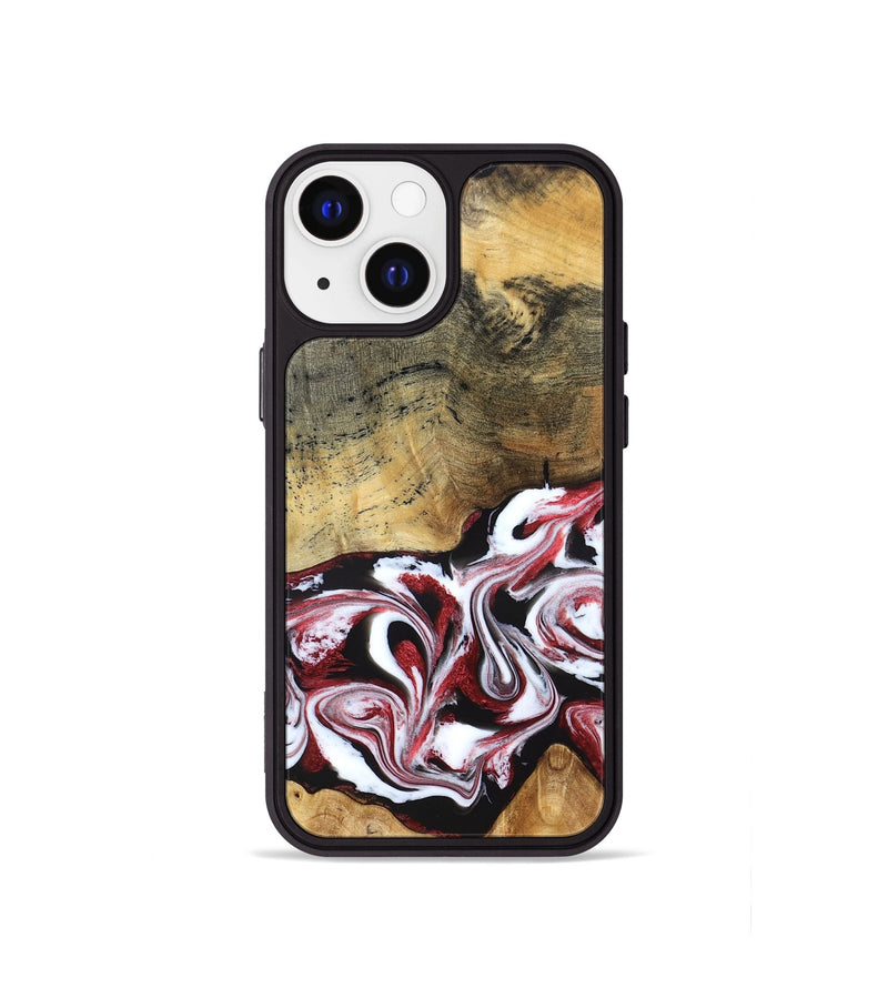 iPhone 13 mini Wood Phone Case - Zachery (Red, 829211)