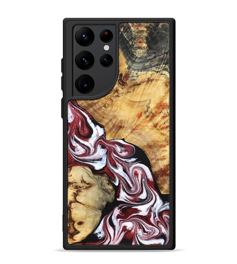 Galaxy S22 Ultra Wood Phone Case - Sky (Red, 829213)