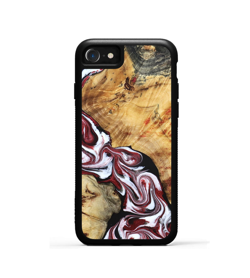 iPhone SE Wood Phone Case - Sky (Red, 829213)