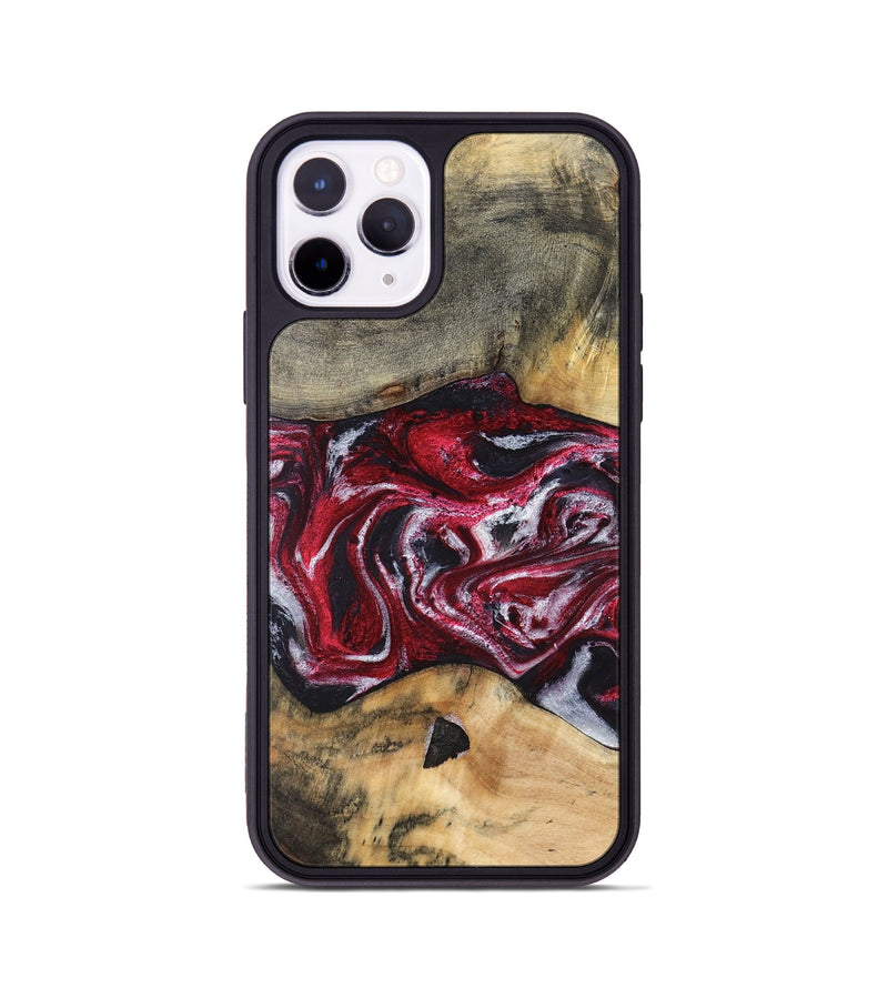 iPhone 11 Pro Wood Phone Case - Luvenia (Red, 829217)