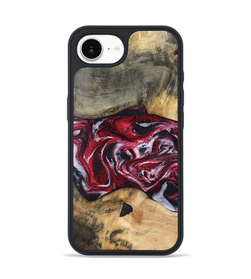 iPhone 16e Wood Phone Case - Luvenia (Red, 829217)