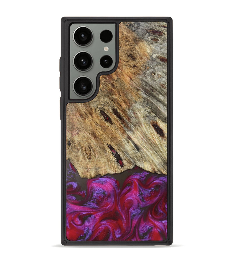Galaxy S23 Ultra Wood Phone Case - Emelia (Red, 829219)