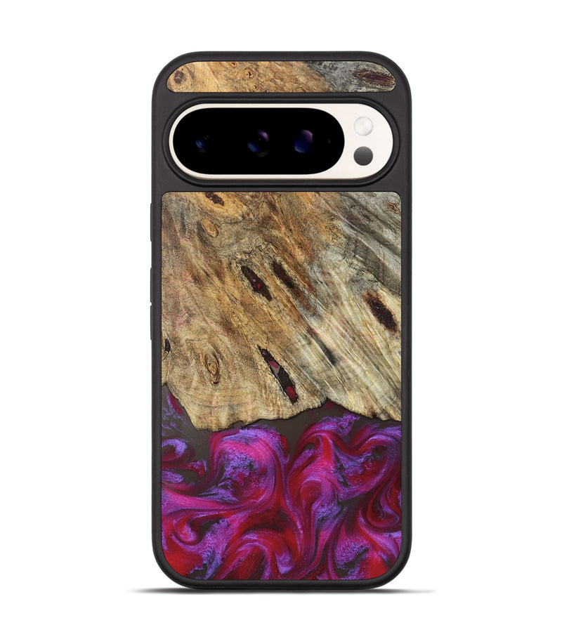 Pixel 9 Wood Phone Case - Emelia (Red, 829219)