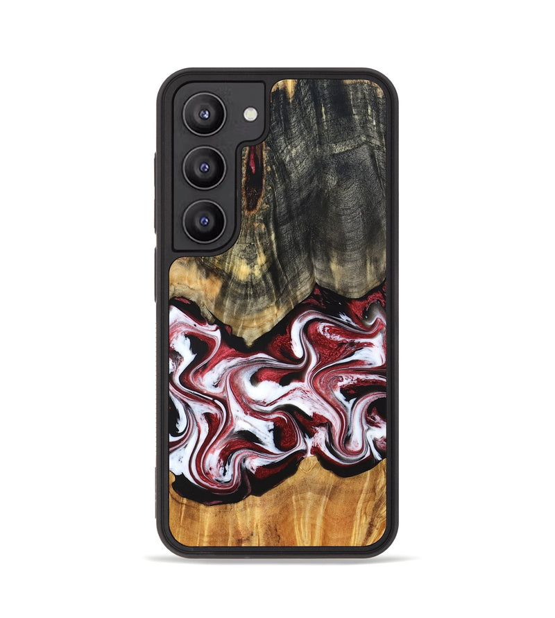 Galaxy S23 Wood Phone Case - Ericka (Red, 829223)