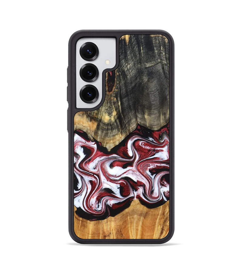 Galaxy S25 Wood Phone Case - Ericka (Red, 829223)