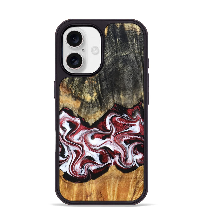 iPhone 17 Wood Phone Case - Ericka (Red, 829223)