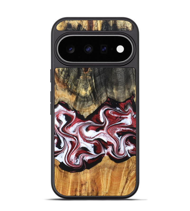 Pixel 11 Pro Wood Phone Case - Ericka (Red, 829223)