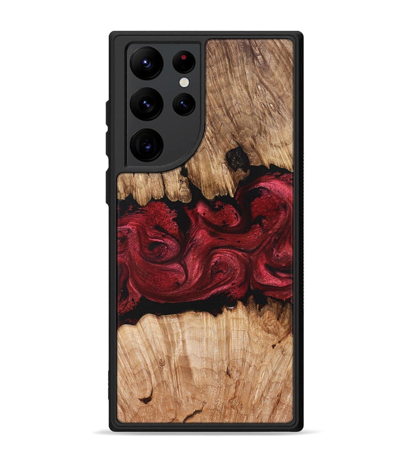 Galaxy S22 Ultra Wood Phone Case - Ciera (Red, 829226)