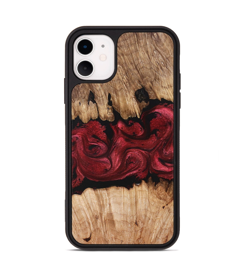 iPhone 11 Wood Phone Case - Ciera (Red, 829226)