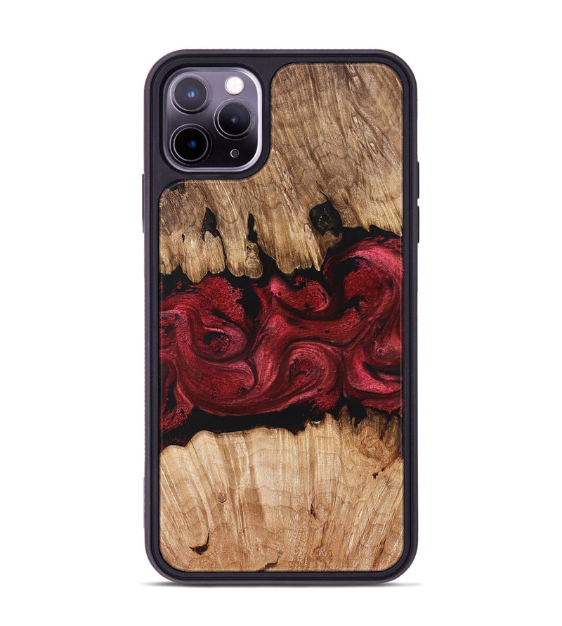 iPhone 11 Pro Max Wood Phone Case - Ciera (Red, 829226)