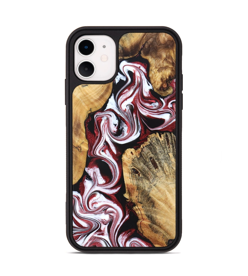 iPhone 11 Wood Phone Case - Weston (Red, 829227)