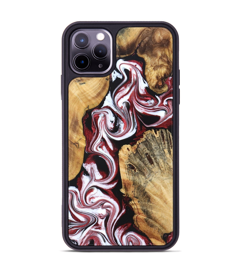 iPhone 11 Pro Max Wood Phone Case - Weston (Red, 829227)