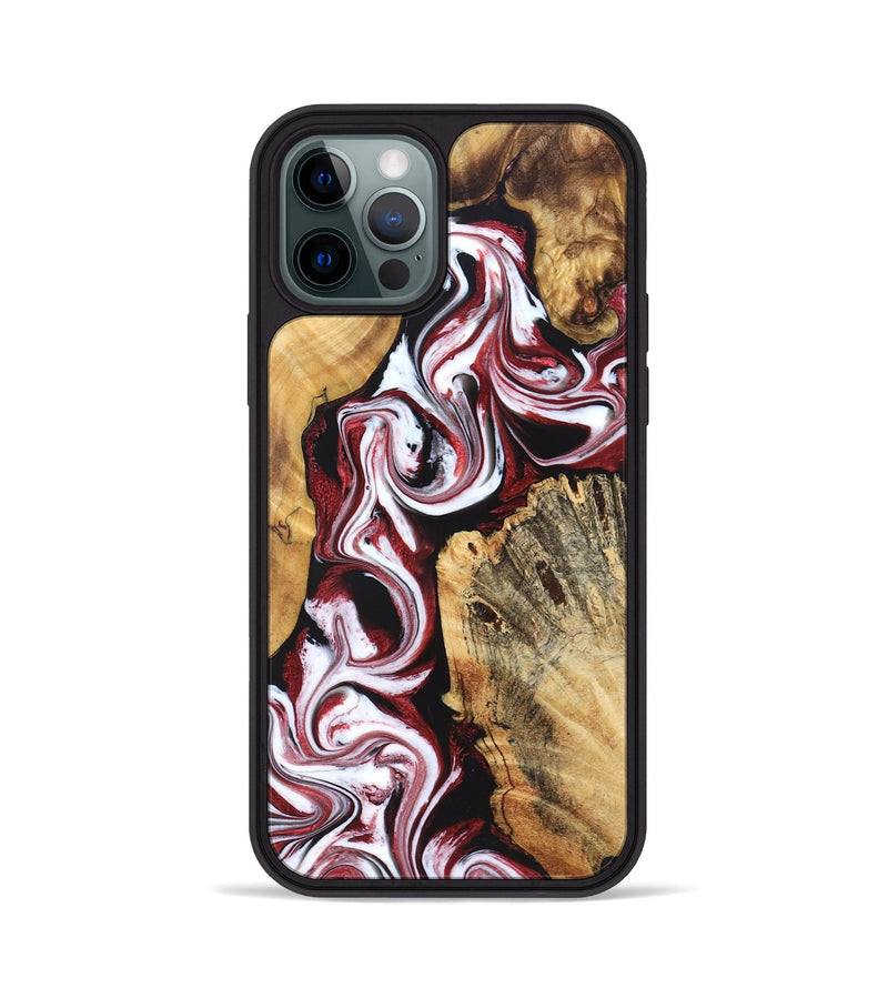 iPhone 12 Pro Wood Phone Case - Weston (Red, 829227)