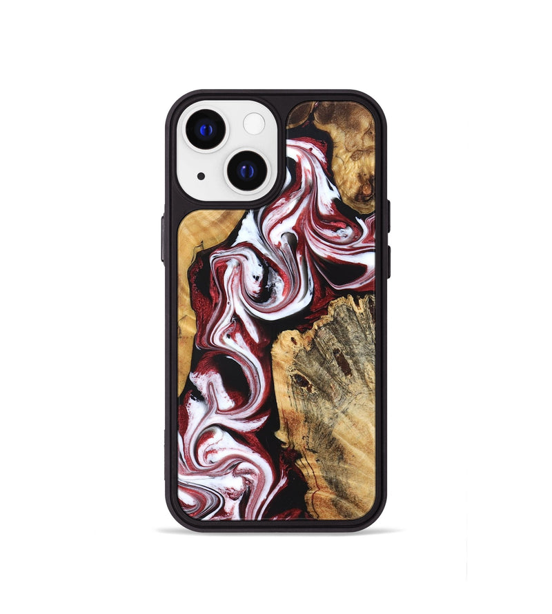iPhone 13 mini Wood Phone Case - Weston (Red, 829227)