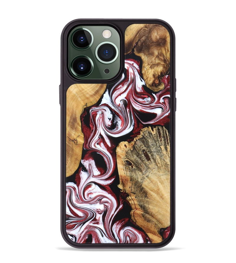 iPhone 13 Pro Max Wood Phone Case - Weston (Red, 829227)